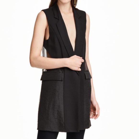 H&M Jackets & Blazers - NWOT Black Sleeveless Blazer by H&M